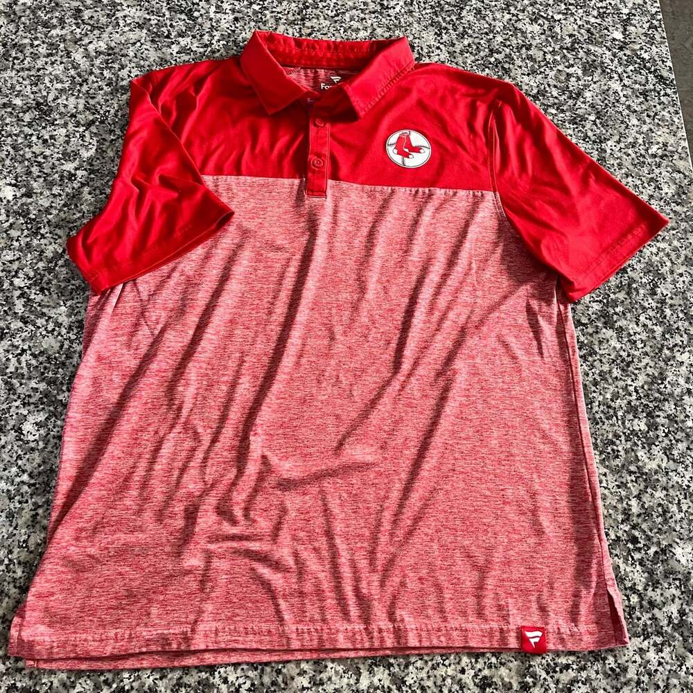 Fanatics Boston Red Sox Two-Tone Heathered Performance Polo Shirt